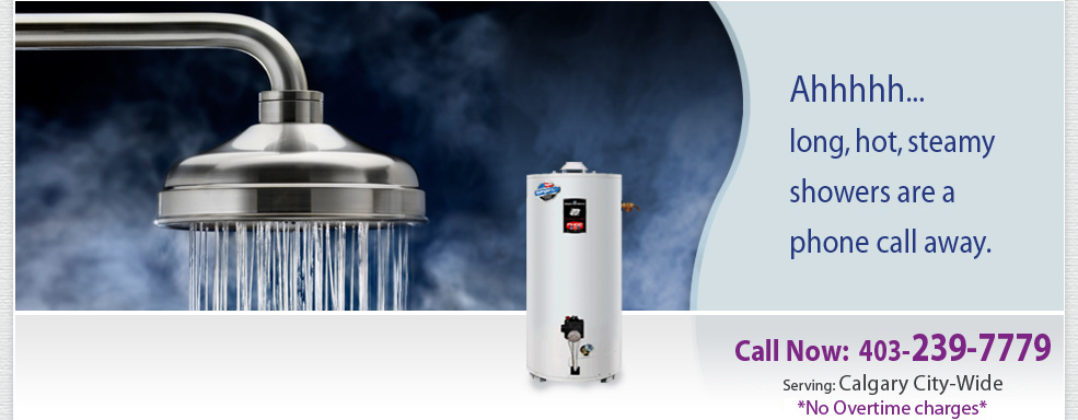 Hot water heater repairs and installations in Calgary