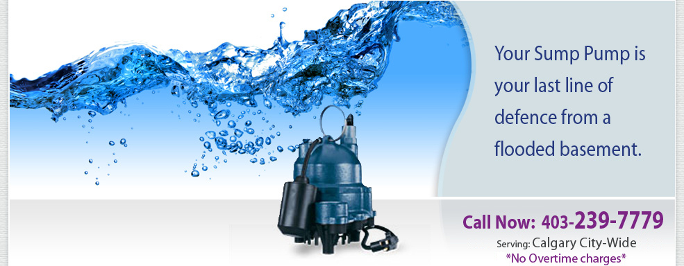 Calgary's Crowfoot area sump pump repair, service and installation